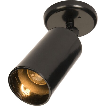 Maxim Lighting Spots 1-Light 5" Wide Black Flush Mount Light 92010BK
